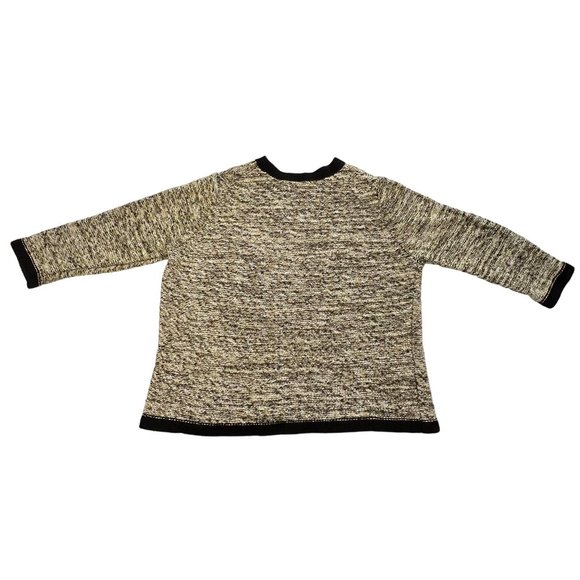 Evan Picone Petites Size PXL Open Cardigan Sweater Blazer Yellow Black - Picture 2 of 11